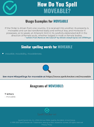 Correct Spelling For Moveable Infographic Spellchecker Net