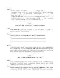 Contoh Surat Perjanjian Kerja Kontrak In 2020 Surat Personalized Items