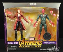 Prepare for wandavision by reliving wanda maximoff and vision's stories in marvel studios: Hasbro Marvel Legends Scarlet Witch And Vision Toys R Us Exclusive Two Pack Fwoosh