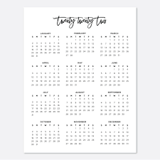 2022 Printable Calendar Digital Download Calendar Planner Etsy In 2020 Calendar Printables Planner Calendar Printable Calendar