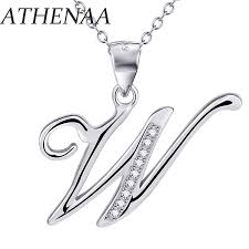 Nah, begitulah cara mewarnai foto hitam putih, bagaimana! Athenaa Kalung Inisial Perak Murni 925 Perhiasan Wanita Huruf W Liontin Zirkon Alfabet Buy Huruf Liontin Kalung Awal Kalung 925 Sterling Silver Alphabet Kalung Product On Alibaba Com