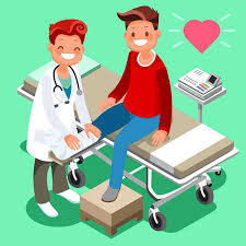 Polish your personal project or design with these doctor transparent png images, make it even more personalized and. Male Doctor And Man Patient Isometric Cartoon People For Medical Consultation Healthcare Concept Icons Royalty Free Vector Graphics