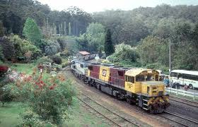 Coal Train Climbs The Range At Spring Bluff On The Way To Toowoomba Toowoomba German Submarines Train Layouts