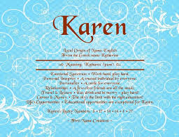 Karen Jpg 850 654 Karen Name Names With Meaning Names