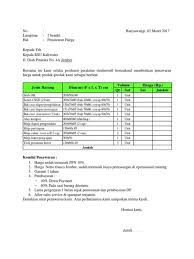 329/45/90a, kami cv buka bersama kami mengirimkan beberapa salam hormati, sudiro. 9 Contoh Surat Penawaran Produk Jasa Makanan Barang Lezgetreal