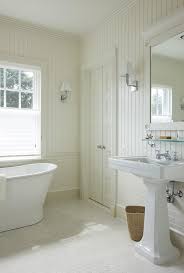Beadboard makes a great accent element for bathrooms. Horizontal Beadboard Design Ideas