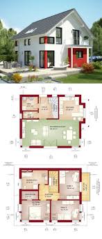 einfamilienhaus architektur modern mit satteldach haus bauen grundriss fertighaus evolution 125 v2 bien zenker haus einfamilienhaus haus plane haus grundriss