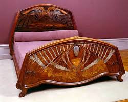 Lit Aube Et Crepuscule Dawn And Twilight Bed By Emile Galle 1904 Musee De L Ecole De Nancy The Mater Art Nouveau Design Art Nouveau Art Nouveau Furniture