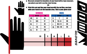 pow gloves size chart related keywords suggestions pow