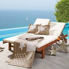 Outdoor Liege Duo Fur 2 Personen Verstellbare Ruckenlehnen 2 Rader Am Kopfende Eukalyptusholz Outdoor Liege Gartenliege Lounge Sessel Garten