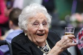 Centenarian Edna Devitt loves to party