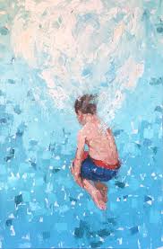 Eileen Corse Classic Cannonball Swimming Pool Art Pool Art Underwater Art