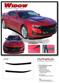 2020 Camaro Ss Black And Red 2019 2020 Camaro Hood Decals Widow Chevy Camaro Spider Stripes Hood Spear Decals Vinyl Graphics Kit Chevy Camaro Camaro Vinyl Graphics