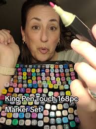 King Pen Touch 168pc Marker Set for Relaxation