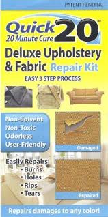 How to fix a burn hole in a leather couch? Quick 20 Deluxe Upholstery Fabric Repair Kit Easily Repairs Burns Holes Rips Tears Use On Couches Sofas Love Upholstery Repair Fabric Repair Kit Repair