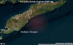 The island is divided into two parts. Quake Info Moderate Mag 4 5 Earthquake Timor Sea 231 Km Southeast Of Delhi Aveiro Dili Timor Leste On Saturday 20 Feb 2021 12 23 Am Gmt 9 Volcanodiscovery