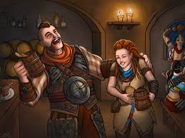 Erend and Aloy having a good time :) Been trying...