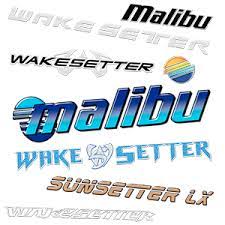 Malibu, nautique, supra, moomba, and axis. Domed Malibu Boat Decals