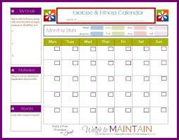 New And Improved Printable Fitness Calendar Weigh To Maintain Workout Calendar Printable Workout Calendar Printable Workouts