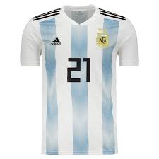 O dry fit é um tecido sintético, composto por substâncias como poliéster, poliamida e elastano. Camisa Adidas Argentina Home 2018 21 Dybala Futfanatics