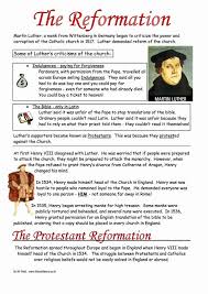 Protestant Reformation Worksheet Answers Luxury The Protestant Reformation Worksheet In 2020 English Reformation History Worksheets Reformation History