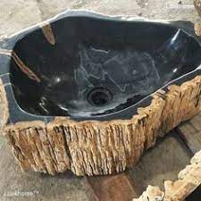 Petrified wood forms when a tree is buried, for many millions of years, under mud and volcanic ash. 16 Petrified Wood Wash Basin Fossil Wood Sink Ideas In 2021 Petrified Wood Sink Wood Sink Stone Basin