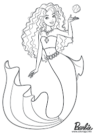 Maybe you would like to learn more about one of these? Coloriage Mermaid Sirene Barbie Avec Un Coquillage Jecolorie Com