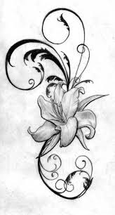 Dessin Arabesque Recherche Google Flower Tattoos Lily Flower Tattoos Flower Tattoo Designs