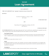 Free Loan Agreement Create Download And Print Lawdepot