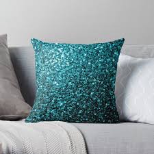 Bright throw pillows yellow, aqua, turquoise, green colourful scatter cushions. Light Aqua Pillows Cushions Redbubble