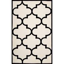 Toller teppich aus rabat, marokko maße: Teppich Marokko Weiss Schwarz