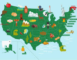 The U S 50 States Cartoon Version Map Quiz Game