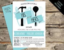 His Hers Shower Invitation Ribbon And Utensil Design A Printable Bridal Shower Invitation Couple Shower Couples Shower Themes Couples Shower Invitations