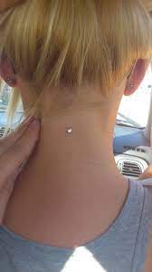 Neck piercing is usually placed on the nape or on the sides of the neck. Pin By Shawna Curry On Peircing Neck Piercing Microdermal Piercing Dermal Piercing