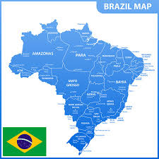 Polish your personal project or design with these brazil map transparent png images, make it even more personalized and more attractive. The Detailed Map Of The Brazil With Regions Or States And Cities Capitals National Flag Tasmeemme Com