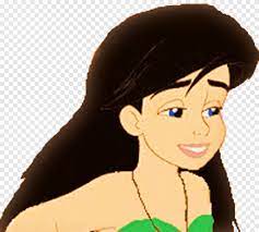 Princess ariel is the protagonist of disney's 1989 animated feature film, the little mermaid. The Little Mermaid Ariel Sea King Triton Face Black Hair Png Pngegg