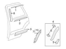 Compare 2002 toyota sequoia tailgate handle brands. Exterior Trim Rear Door For 2002 Toyota Sequoia Toyota Parts Center