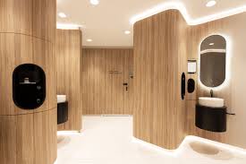 One challenge that all public spaces endure is security and safety. Public Restrooms Interior Design Interior Design Public Restroom Public Restroom Design Washroom Design