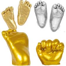 Baby 3d Hand Foot Print Mold Powder Plaster Casting Kit Handprint Footprint Keepsake Birthday Gift Infant Baby Growth Memorial Hand Footprint Makers Aliexpress
