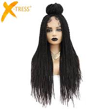 Braids have the uniqueness to bring out the beauty of every woman. X Tress Synthetic Crochet Braiding Wig For Black Women Dreadlock Twist Braid Hairstyle With Baby Hair Long Straight African Wigs Synthetic None Lace Wigs Aliexpress
