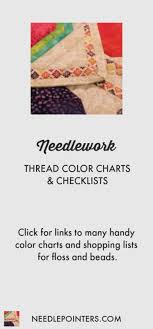 Thread Color Charts Checklists Needlepointers Com