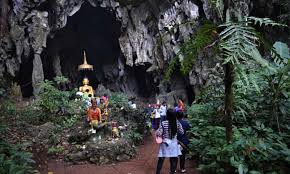 Tham luang cave rescue refers to the attempts to free a boys soccer team from the tham luang nang non cave system in thailand. Thai Cave Famous For Football Team Rescue Now A Tourist Hotspot Thailand Holidays The Guardian