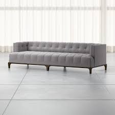 The classic sofa bed boasts a stunning modern look with all the convenience of a sleeper. Byrdie Grey Modern Tufted Sofa Reviews Crate And Barrel