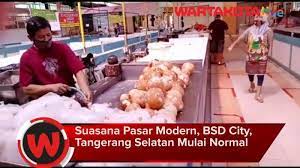 Pasar modern bsd merupakan salah satu pasar di bsd yang memiliki konsep modern, di mana para pengunjung dapat berbelanja seperti di pasar wakacao ini termasuk tempat makan yang paling ramai di pasar modern bsd. Video Seusai Lebaran Pasar Modern Bsd City Tangsel Beroperasi Normal Warta Kota