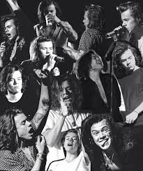 Black And White Harry Styles Collage ѕne Taѕted Liĸe Adventyre And Neartvreaĸ Livylane Harry Styles One Direction Harry Styles Harry Edward Styles