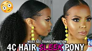 You can use your fingers or a comb depending on the hairstyle you want. 4c Natural Hair Sleek Ponytail Style Factor Styling Gel Demo How To Slick Down 4c Hair Tastepink Youtube