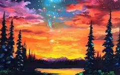 "Sunset Lake" Sip & Paint @ Bluegrass Vineyard