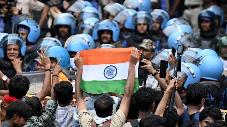 Mass protests in India timeline