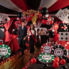 Casino theme parties supplies :: Casino Themed Prom Prom Casino Night Stumps Party
