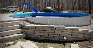 A larger variety of visual features than natural stone. Backyard Landscaping Patio How To Build A Dry Stacked Stone Retaining Wall Buechel Stone